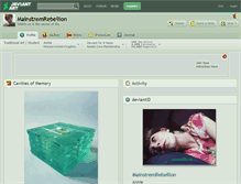 Tablet Screenshot of mainstremrebellion.deviantart.com