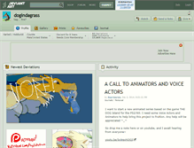 Tablet Screenshot of dogindagrass.deviantart.com