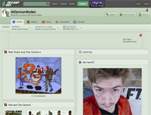 Tablet Screenshot of milleniumrodan.deviantart.com