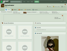 Tablet Screenshot of damselmaker.deviantart.com