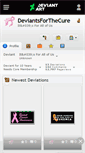 Mobile Screenshot of deviantsforthecure.deviantart.com