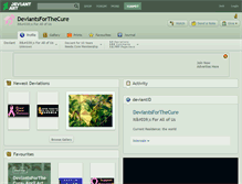 Tablet Screenshot of deviantsforthecure.deviantart.com