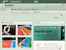 Tablet Screenshot of emmastar95.deviantart.com