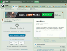Tablet Screenshot of nequ.deviantart.com