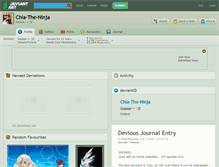 Tablet Screenshot of chia-the-ninja.deviantart.com