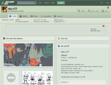 Tablet Screenshot of nks-v77.deviantart.com