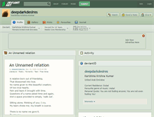 Tablet Screenshot of deepdarkdesires.deviantart.com