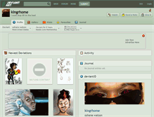 Tablet Screenshot of kingrhome.deviantart.com