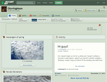 Tablet Screenshot of glowingmoon.deviantart.com