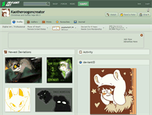 Tablet Screenshot of kaotheroogoncreator.deviantart.com