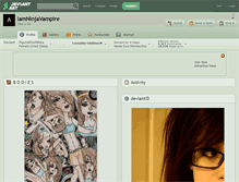 Tablet Screenshot of iamninjavampire.deviantart.com
