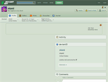 Tablet Screenshot of niomi.deviantart.com