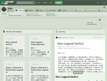 Tablet Screenshot of jvju.deviantart.com