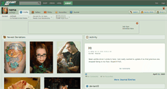 Desktop Screenshot of nema.deviantart.com