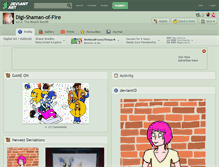 Tablet Screenshot of digi-shaman-of-fire.deviantart.com