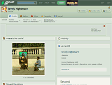 Tablet Screenshot of lovely-nightmare.deviantart.com