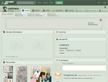 Tablet Screenshot of coolerace.deviantart.com