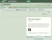 Tablet Screenshot of kyavalentine.deviantart.com