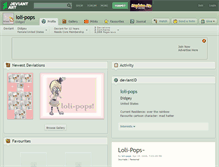 Tablet Screenshot of loli-pops.deviantart.com