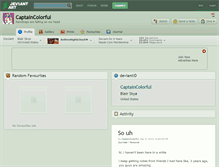Tablet Screenshot of captaincolorful.deviantart.com
