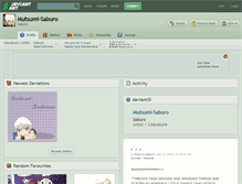 Tablet Screenshot of mutsumi-saburo.deviantart.com