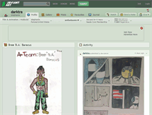 Tablet Screenshot of darktra.deviantart.com