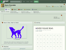 Tablet Screenshot of neon-chocolate.deviantart.com