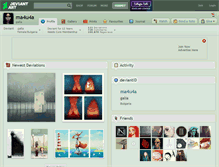 Tablet Screenshot of ma4u4a.deviantart.com