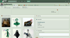 Desktop Screenshot of deadbackpacks.deviantart.com