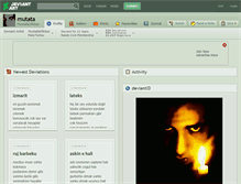 Tablet Screenshot of mutata.deviantart.com