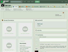 Tablet Screenshot of dak-lee.deviantart.com