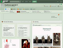Tablet Screenshot of deathlesslegends13.deviantart.com