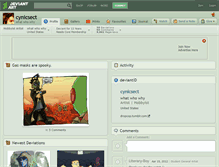 Tablet Screenshot of cynicsect.deviantart.com