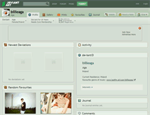 Tablet Screenshot of billieaga.deviantart.com