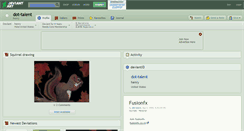 Desktop Screenshot of dot-talent.deviantart.com