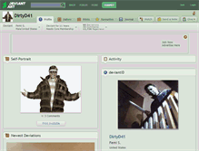 Tablet Screenshot of dirtyd41.deviantart.com
