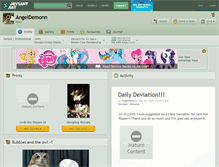 Tablet Screenshot of angeldemonn.deviantart.com