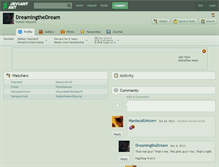 Tablet Screenshot of dreamingthedream.deviantart.com