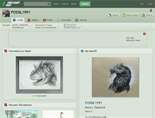 Tablet Screenshot of fossil1991.deviantart.com