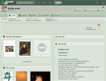 Tablet Screenshot of leahprower.deviantart.com