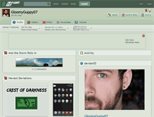 Tablet Screenshot of gloomyguppy07.deviantart.com