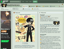 Tablet Screenshot of deaththekidclub.deviantart.com