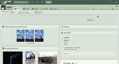 Desktop Screenshot of cathel.deviantart.com