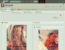 Tablet Screenshot of edencosplay.deviantart.com