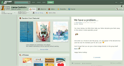 Desktop Screenshot of llama-control.deviantart.com