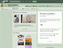 Tablet Screenshot of llama-control.deviantart.com