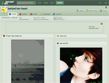 Tablet Screenshot of behind-her-heart.deviantart.com
