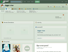 Tablet Screenshot of dagger-chan.deviantart.com