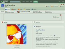 Tablet Screenshot of ninja-hamsters.deviantart.com