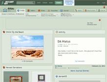 Tablet Screenshot of dotau.deviantart.com